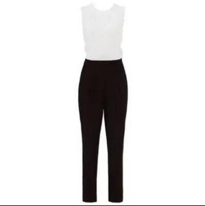 Kate Spade Saturday Sleeveless Jumpsuit  Colorblock, White, Black